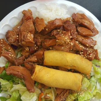 Blue Fin - Delisch! Chicken teriyaki lunch plate, salad was fresh, the egg rolls are an amazing addition to the teriyaki chicken. - Japanese Near Me - Phoenix, Arizona Blue Fin - Delisch! Chicken teriyaki lunch plate, salad was fresh, the egg rolls are an amazing addition to the teriyaki chicken. - Japanese Near Me - Phoenix, Arizona