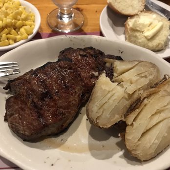 J P's Restaurant Pub - Delmonico steak, baked potato, corn (veggie of the day). - Pubs Near Me - Westborough, Massachusetts