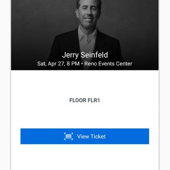 Reno Events Center - Me at the Jerry Seinfeld event. - Music Venues Near Me - Reno, Nevada