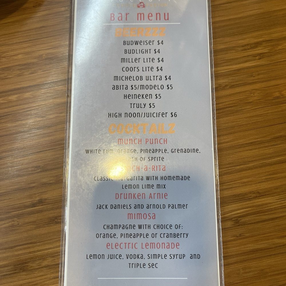 The Munch Factory - Drink menu - Seafood Near Me - New Orleans, Louisiana The Munch Factory - Drink menu - Seafood Near Me - New Orleans, Louisiana