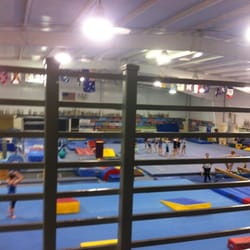 Roanoke Academy of Gymnastics - Gym floor from observation area