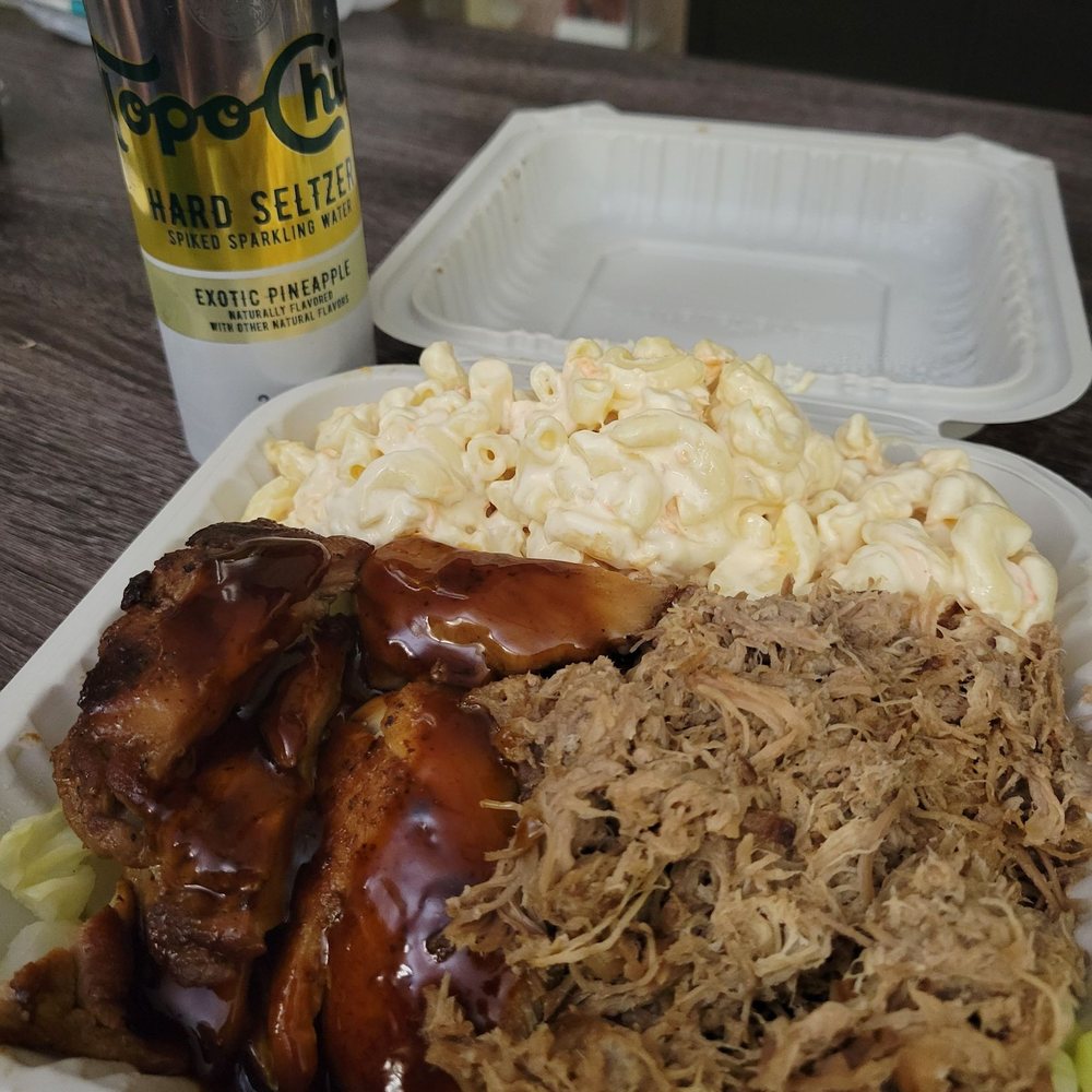 Ono Hawaiian BBQ - Kalua pork combo, all mac and no rice. - Barbeque Near Me - Tempe, Arizona Ono Hawaiian BBQ - Kalua pork combo, all mac and no rice. - Barbeque Near Me - Tempe, Arizona
