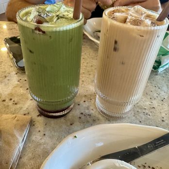 Abode Bakehouse & Kitchen - Blueberry Crumble Matcha & Mocha Latte - Coffee & Tea Near Me - Temecula, California