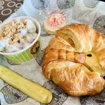 Chicken Salad Chick - Chick melt with a grape salad (side) - Sandwiches Near Me - Houston, Texas