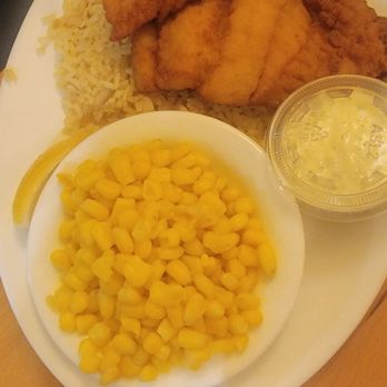 Captain Marden's Seafoods - Fried fish with rice and corn - Seafood Markets Near Me - Wellesley, Massachusetts Captain Marden's Seafoods - Fried fish with rice and corn - Seafood Markets Near Me - Wellesley, Massachusetts