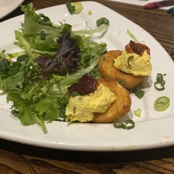 Local Goat - Deep Fried Deviled Eggs- or what remained after I got back from washing my hands. - New American Near Me - Pigeon Forge, Tennessee