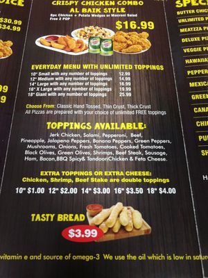 Menu photo 5 Aleeza’s Pizza Toronto, ON
