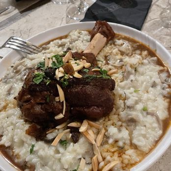 Celadon - Moroccan Inspired Braised Lamb Shank (with risotto) - Seafood Near Me - Napa, California
