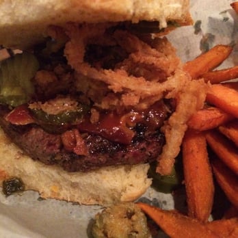 The Backyard Grill - "The Maverick" !  Killer burger! - American Near Me - Houston, Texas