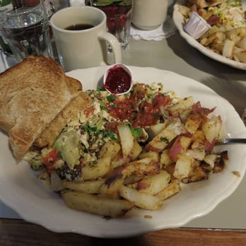 Maltby Cafe - California Scramble with toast! I'm dairy and egg-yolk free, so I get it with egg whites and without cheese or sour scream. YUM! - American Near Me - Snohomish, Washington Maltby Cafe - California Scramble with toast! I'm dairy and egg-yolk free, so I get it with egg whites and without cheese or sour scream. YUM! - American Near Me - Snohomish, Washington