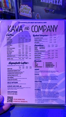 Menu photo 3 Kava & Company Jacksonville, FL