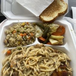 J's Deli - Lunch Special: Chicken tetrazzini w/ 2 sides for 12.99!