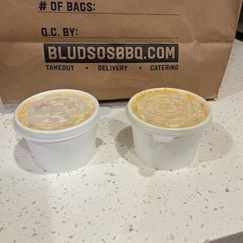 Bludso's BBQ - We ordered a pint and got these two VERY small containers - Barbeque Near Me - Los Angeles, California Bludso's BBQ - We ordered a pint and got these two VERY small containers - Barbeque Near Me - Los Angeles, California