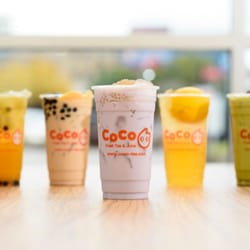 CoCo Fresh Tea & Juice - CoCo's Signature Drinks: Sago Taro Milk Tea, 3 Guys, Bubble Tea, Lemon King , Bubble Gaga and Red Bean Matcha Green Tea.