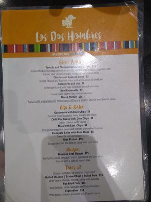 Menu photo 2 Los Dos Hombres The Entrance, NSW Menu photo 2 Los Dos Hombres The Entrance, NSW