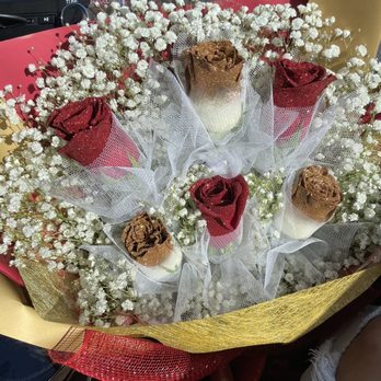 Penny's Flowers - Beautiful half dozen red and gold hong kong flowers for my sisters graduation! Loved penny's arrangement - Florists Near Me - Rowland Heights, California Penny's Flowers - Beautiful half dozen red and gold hong kong flowers for my sisters graduation! Loved penny's arrangement - Florists Near Me - Rowland Heights, California