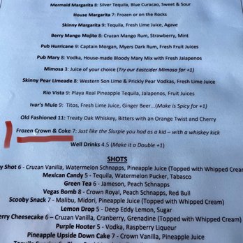 Ivar's River Pub - Cocktails - American Near Me - San Marcos, Texas