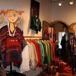 Dancing Ladies De Santa Fe - Beautiful hand cross stitch tunic textile from the Hill tribes of Thailand.
