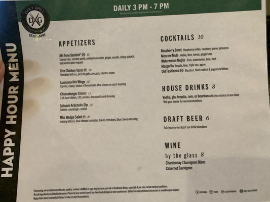 Menu photo 1 Daily Grill Burbank, CA