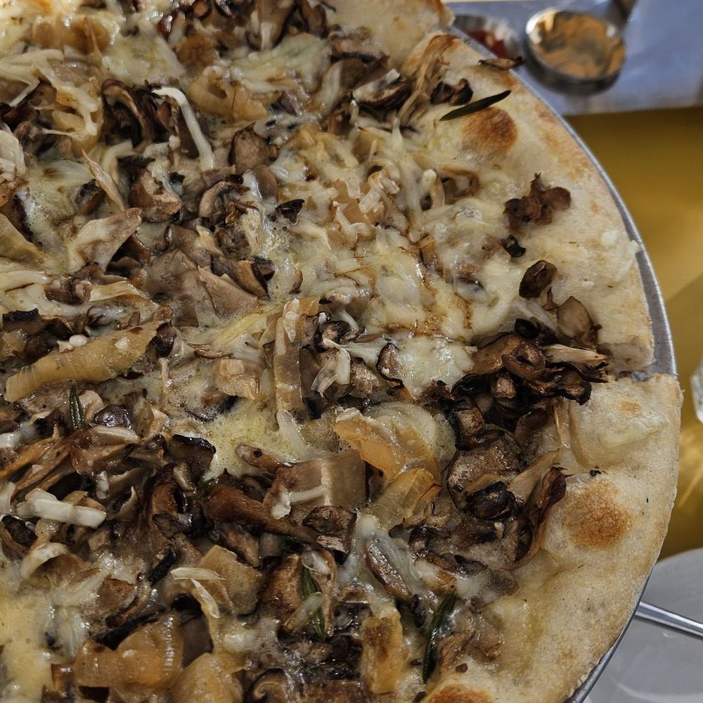 Wildseed - Mushroom pizza - Vegan Near Me - San Francisco, California Wildseed - Mushroom pizza - Vegan Near Me - San Francisco, California