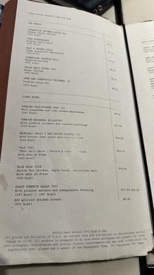 Menu photo 2 Blue Boar London, XGL