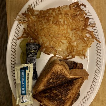 Waffle House - Texas Bacon Angus Patty Melt With Hashbrowns - Diners Near Me - Wapakoneta, Ohio Waffle House - Texas Bacon Angus Patty Melt With Hashbrowns - Diners Near Me - Wapakoneta, Ohio
