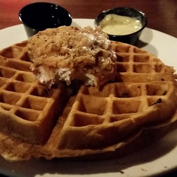Dirty Oscar's Annex - Crispy Waffle with bacon & chicken - Pubs Near Me - Tacoma, Washington Dirty Oscar's Annex - Crispy Waffle with bacon & chicken - Pubs Near Me - Tacoma, Washington