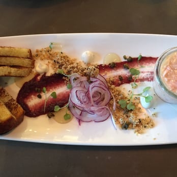 Mercantile - Salmon rillette - New American Near Me - Denver, Colorado Mercantile - Salmon rillette - New American Near Me - Denver, Colorado
