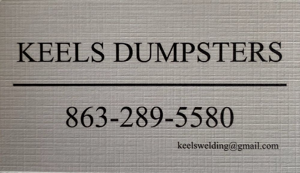 KEEL’S DUMPSTERS Updated September 2024 Davenport, Florida