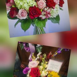 Love's Flower Shop - The top is what was advertised. The bottom is what was delivered.