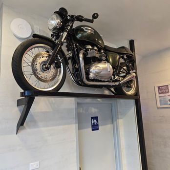 Elements Pizzeria - Motorcycle decor at Elements pizzeria - Pizza Near Me - Queens, New York
