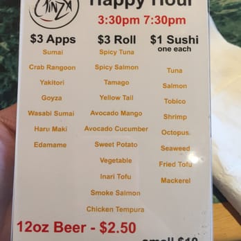 Ginza Town - Happy hour specials as of 03/2016 - Japanese Near Me - Portland, Maine Ginza Town - Happy hour specials as of 03/2016 - Japanese Near Me - Portland, Maine