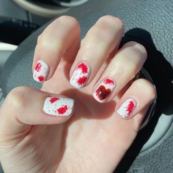 Canvas Nails & Spa - My Bloody Valentines nails - Nail Salons Near Me - Chandler, Arizona