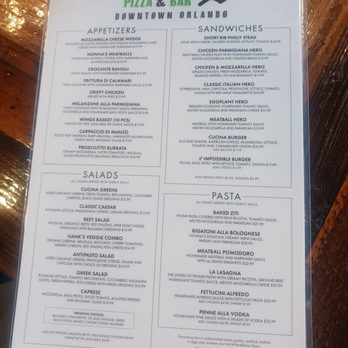 Cucina Pizza & Bar - Menu - Salad Near Me - Orlando, Florida