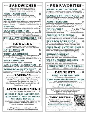 Menu photo 1 Turtle Mountain Brewing - North Rio Rancho, NM Menu photo 1 Turtle Mountain Brewing - North Rio Rancho, NM
