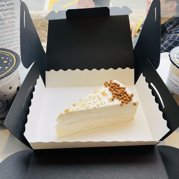 Noon Tea Creperie - Taro brown sugar boba milk tea, vanilla salted caramel crepe cake and brown sugar boba milk tea - Desserts Near Me - Madison, New Jersey Noon Tea Creperie - Taro brown sugar boba milk tea, vanilla salted caramel crepe cake and brown sugar boba milk tea - Desserts Near Me - Madison, New Jersey