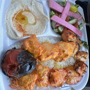 Zankou Chicken - Chicken Kebab Plate - Mediterranean Near Me - Montebello, California Zankou Chicken - Chicken Kebab Plate - Mediterranean Near Me - Montebello, California