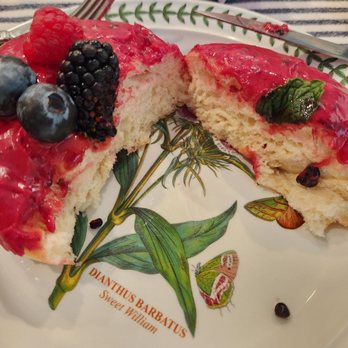 Good Town Doughnuts - Cut side of Triple Berry ($5.80, Oct2022) - Donuts Near Me - Costa Mesa, California