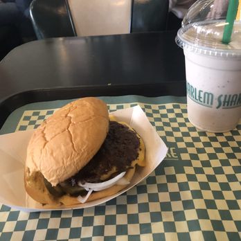 Harlem Shake - Harlem Classic Burger with Strawberry Shake (shortie) - American Near Me - New York, New York Harlem Shake - Harlem Classic Burger with Strawberry Shake (shortie) - American Near Me - New York, New York