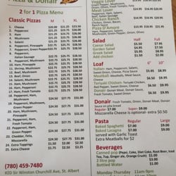 Amore Pizza & Donair - Menu
