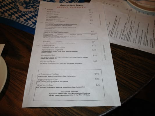 Menu photo 8 Deutsches Haus Vancouver, BC