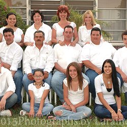 Photographs By Laraine - Casual in Clients Yard White and Denim