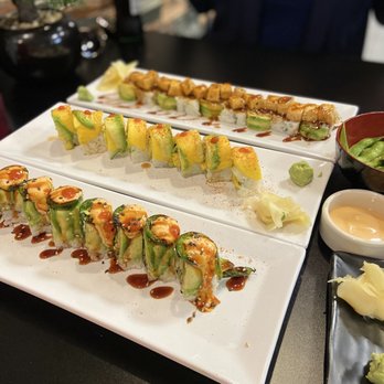 Leo’s kitchen - Another view of all the VEGAN sushi - Sushi Bars Near Me - Chula Vista, California