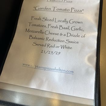 Captain's Pizza Restaurant & Bar - Special pizza looks good! - Pizza Near Me - Shelton, Connecticut