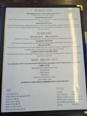 Menu photo 2 The Empossible Eden Cafe Port Angeles, WA Menu photo 2 The Empossible Eden Cafe Port Angeles, WA