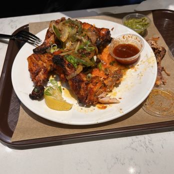 Moti Mahal - Chicken tandoori and lamb curry. The food is delicious and the atmosphere is great. The service is very good and friendly. - Indian Near Me - Irvine, California