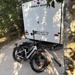 Anastasia State Park - Our e-bikes