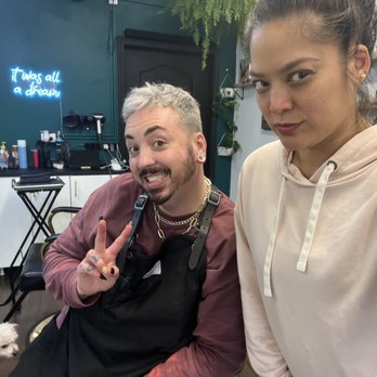 Salon Inclusion - He's up for the 4hour color process. - Barbers Near Me - San Francisco, California