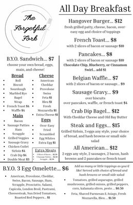 Menu photo 2 The Forgetful Fork North East, MD