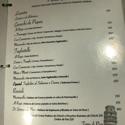 La Dolce Vita - Menu